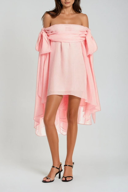 Deirbhile Off Shoulder Fringe Mini Dress