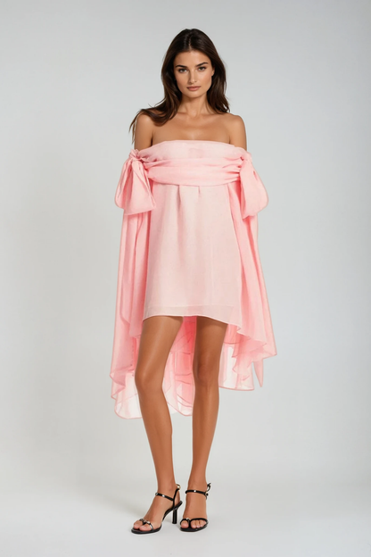 Deirbhile Off Shoulder Fringe Mini Dress