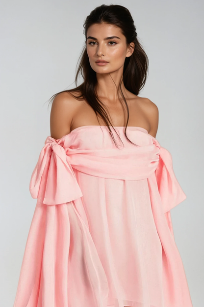 Deirbhile Off Shoulder Fringe Mini Dress