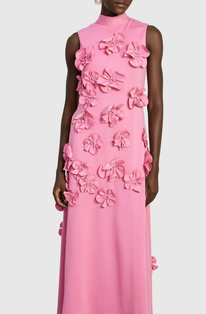 Dekeda Appliqué Bow-tie Sleeveless Maxi Dress