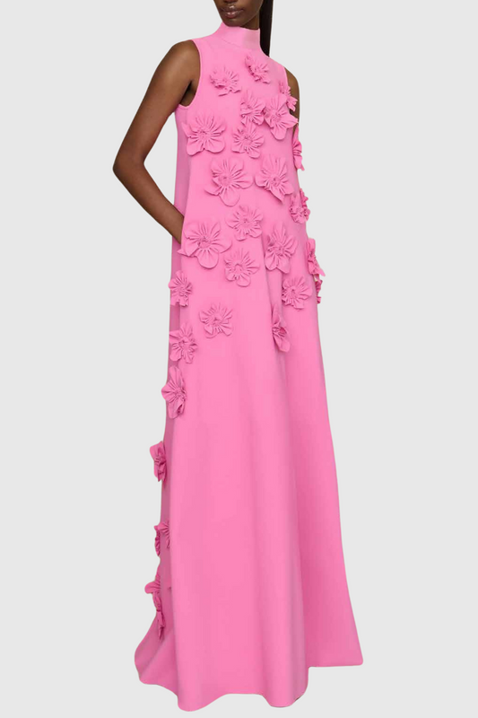 Dekeda Appliqué Bow-tie Sleeveless Maxi Dress