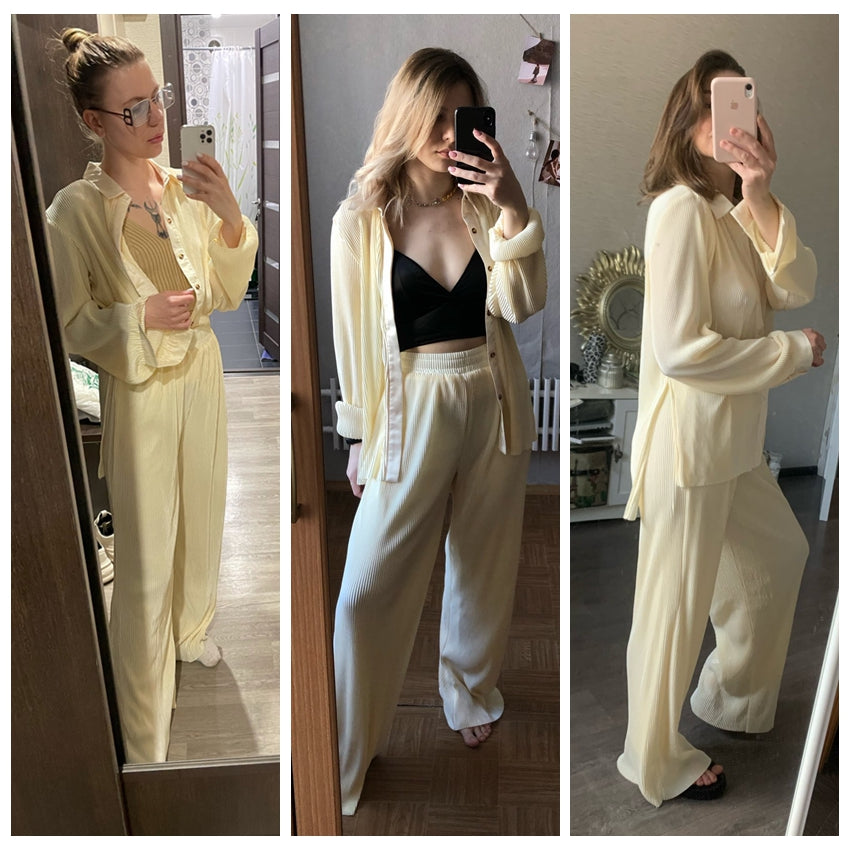 Jaynie Pants + Shirt Suit