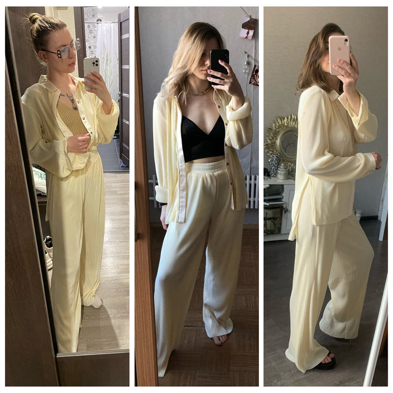 Jaynie Pants + Shirt Suit
