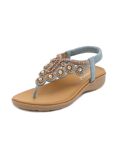Siketu | V-strap Rhinestone Sandal