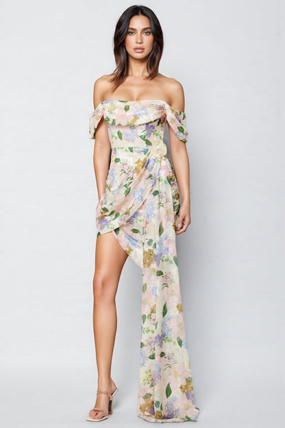 Amansd High Waist Midi Dress