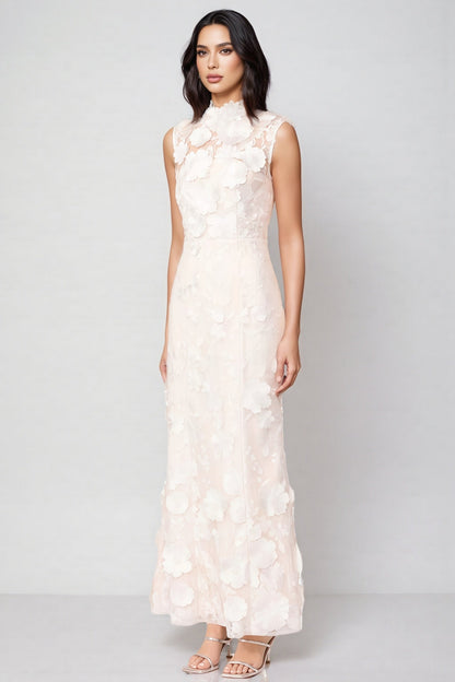 Jastet Embroidered 3d Maxi Dress