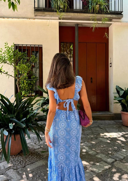 Camila | Ruffled Maxi Dress
