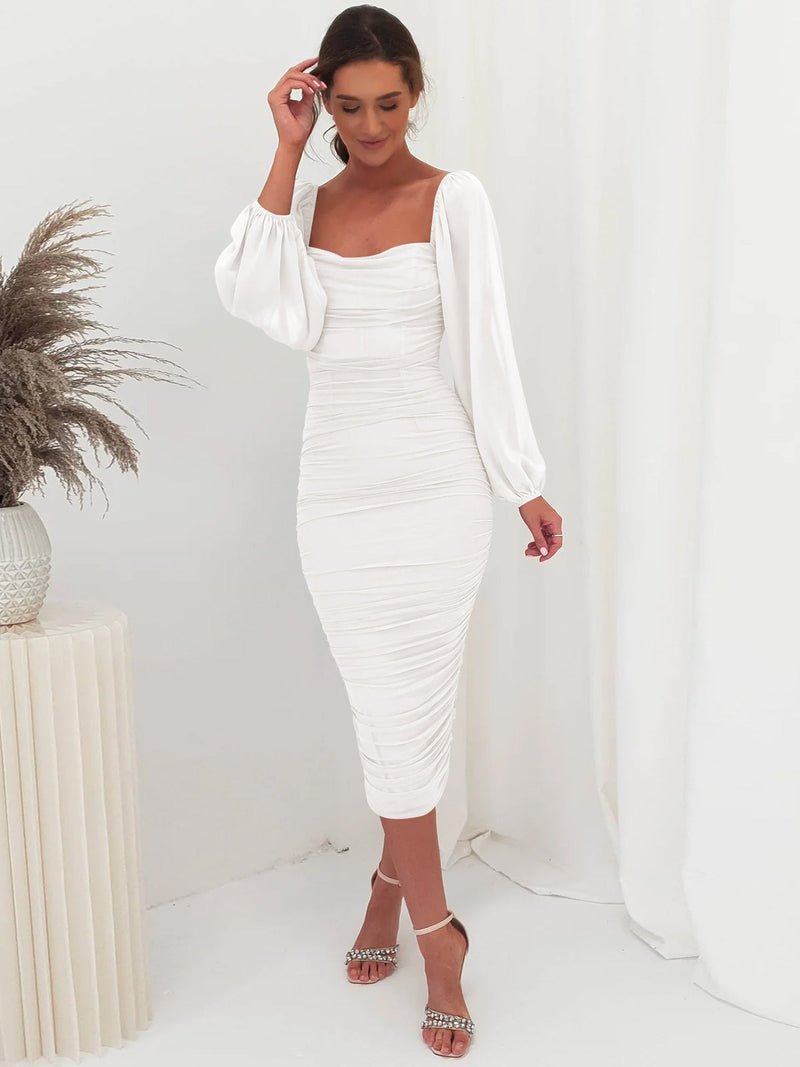 Windham Bridal Midi Dress - Ivory
