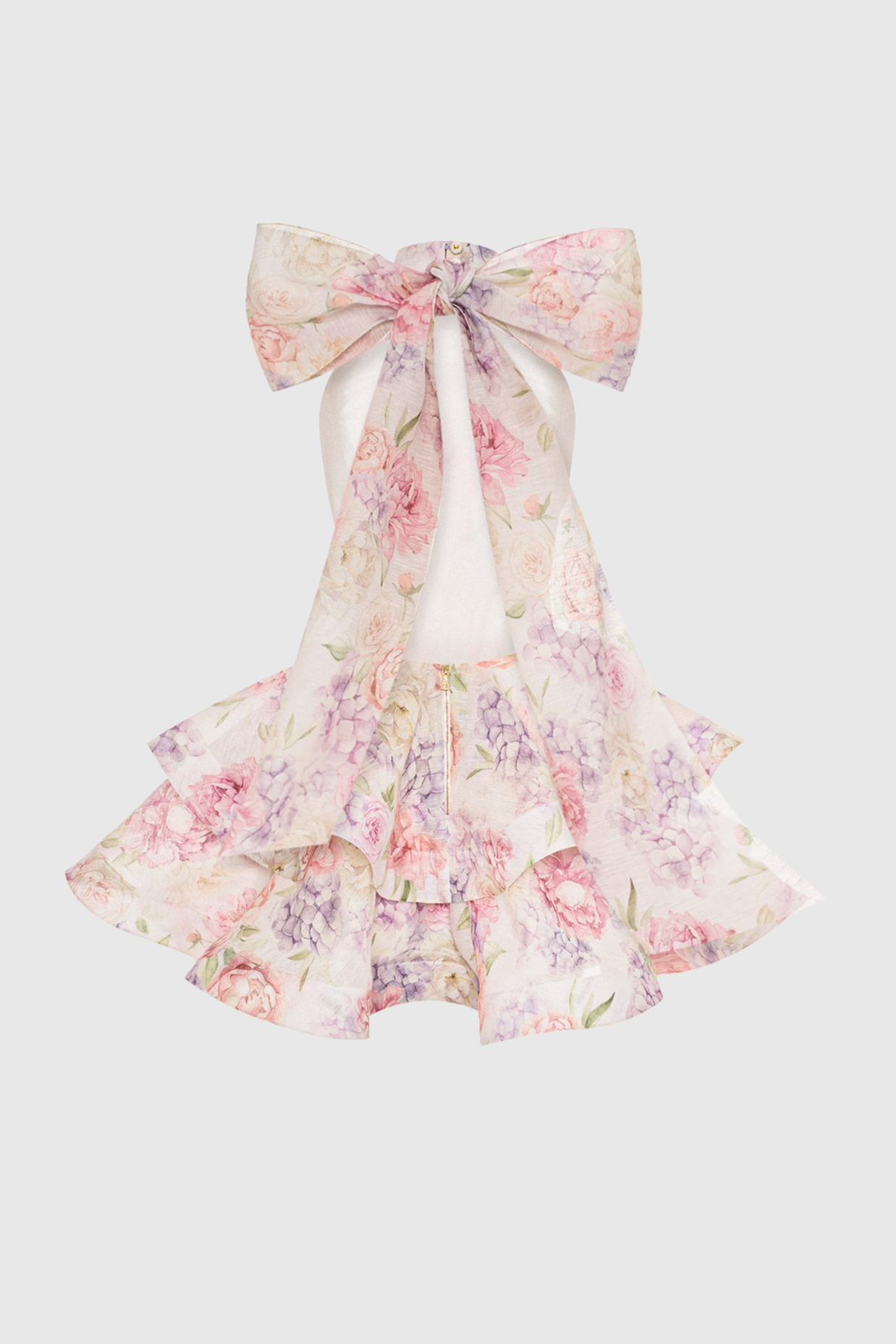 Earna Print Halter Mini Dress