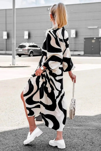 Effortless Print Maxi Dress