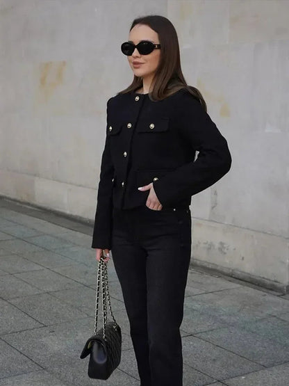 Fake Long Single Breasted New Coat