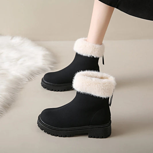 Simple Fashionable Plush New Versatile Cotton Snow Boot