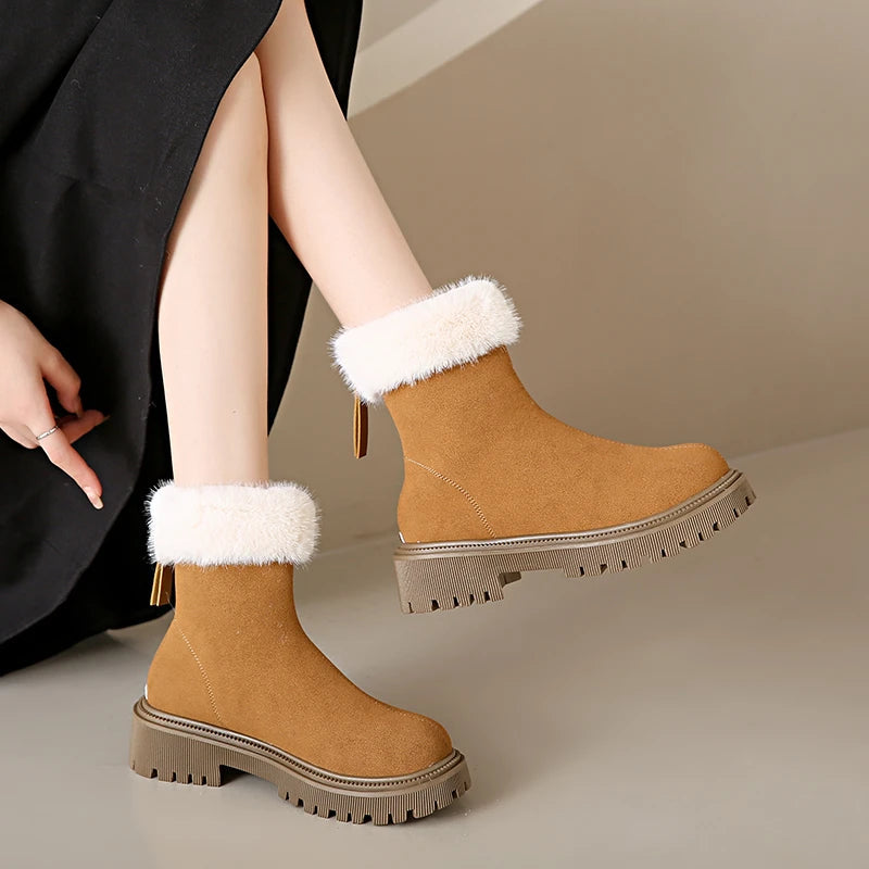 Simple Fashionable Plush New Versatile Cotton Snow Boot