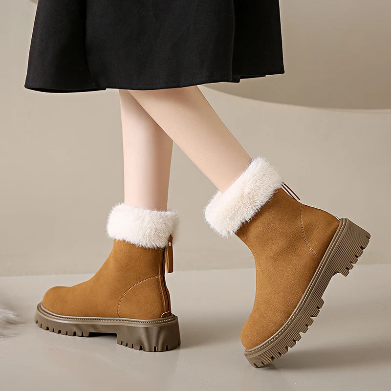 Simple Fashionable Plush New Versatile Cotton Snow Boot
