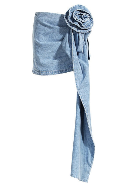 Elianna Denim Mini Skirt