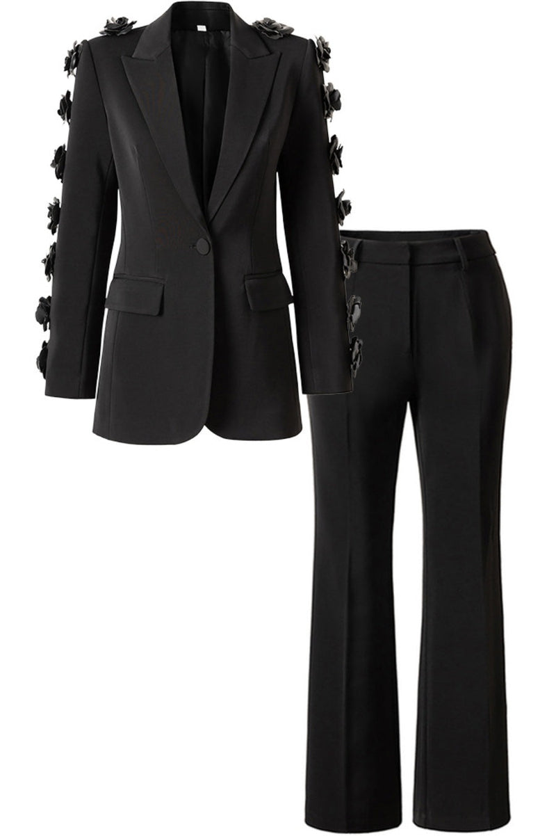 Elise Embellished Blazer Two Piece Set