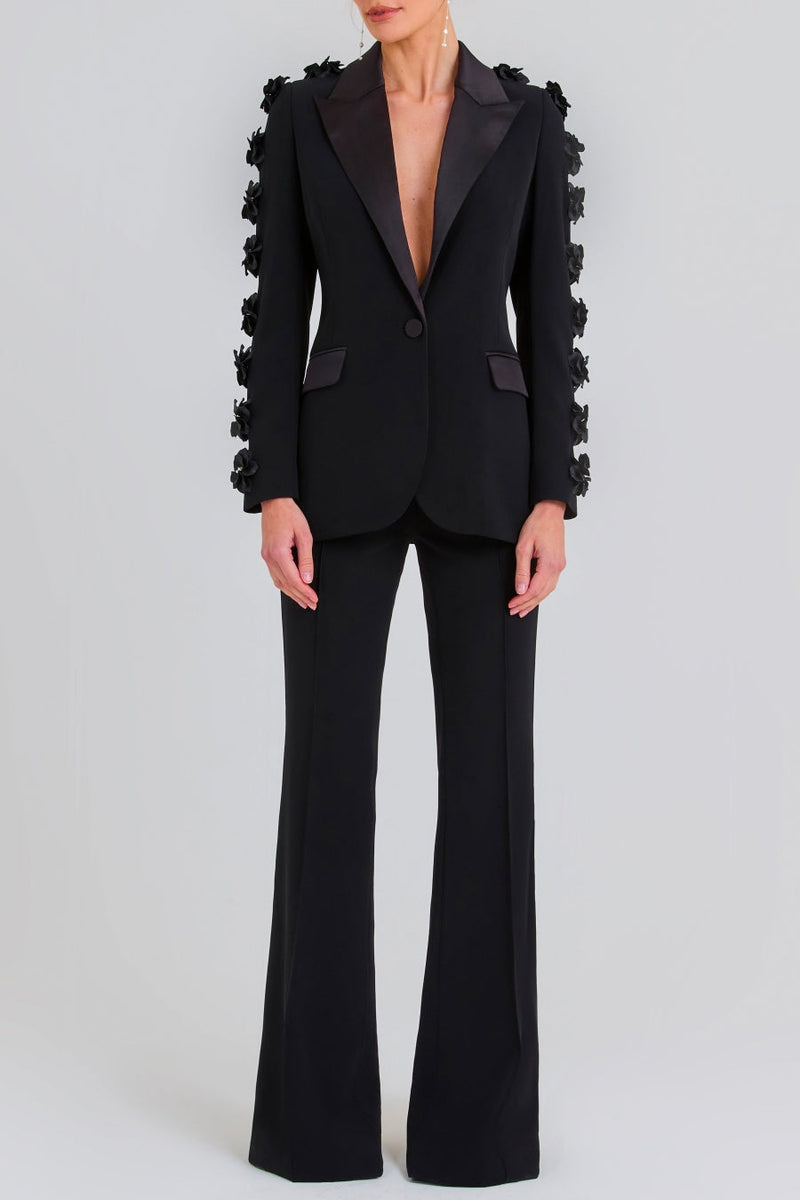 Elise Embellished Blazer Two Piece Set
