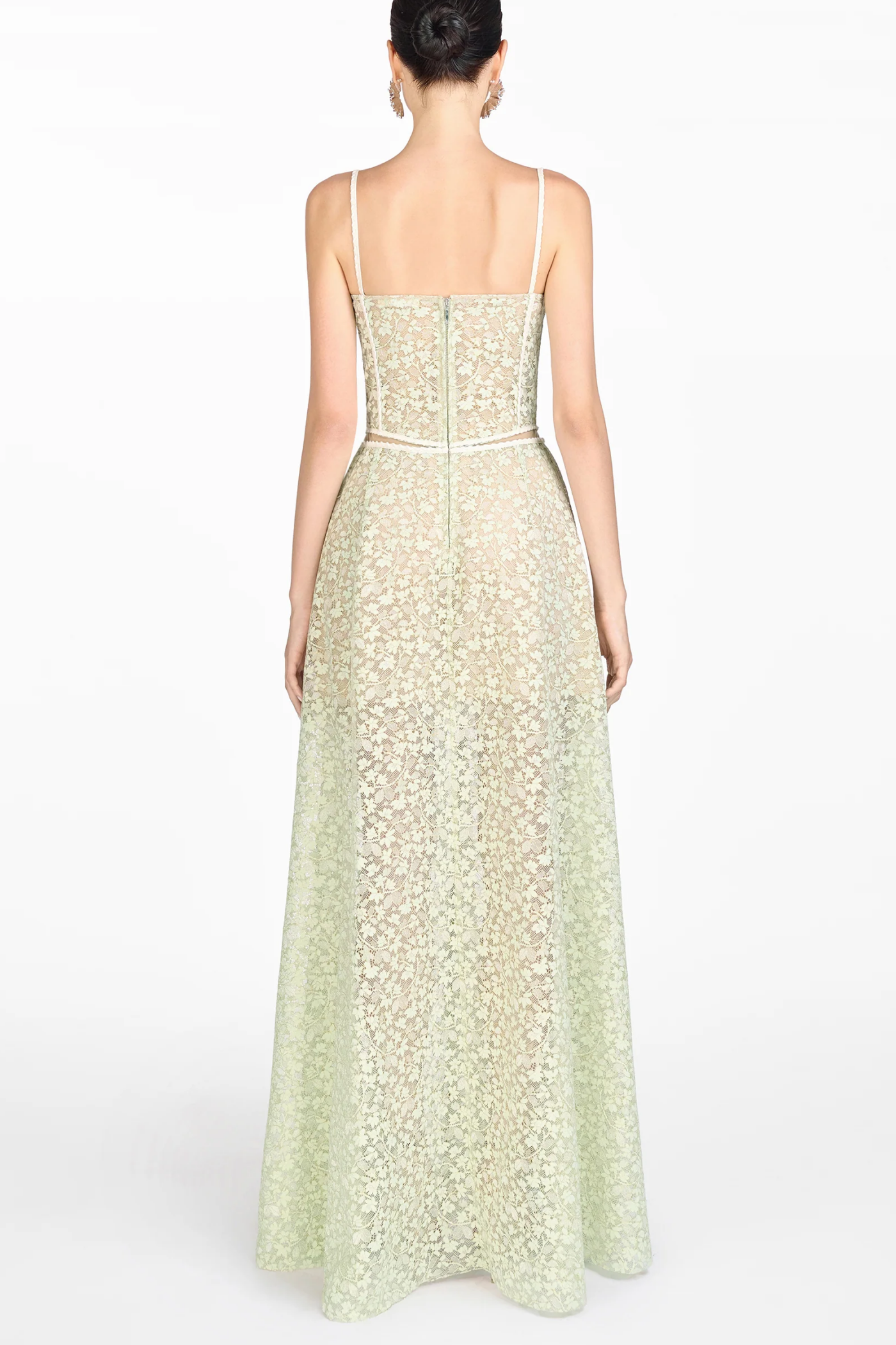Emani Lace Corset Cutout Maxi Dress - Mint