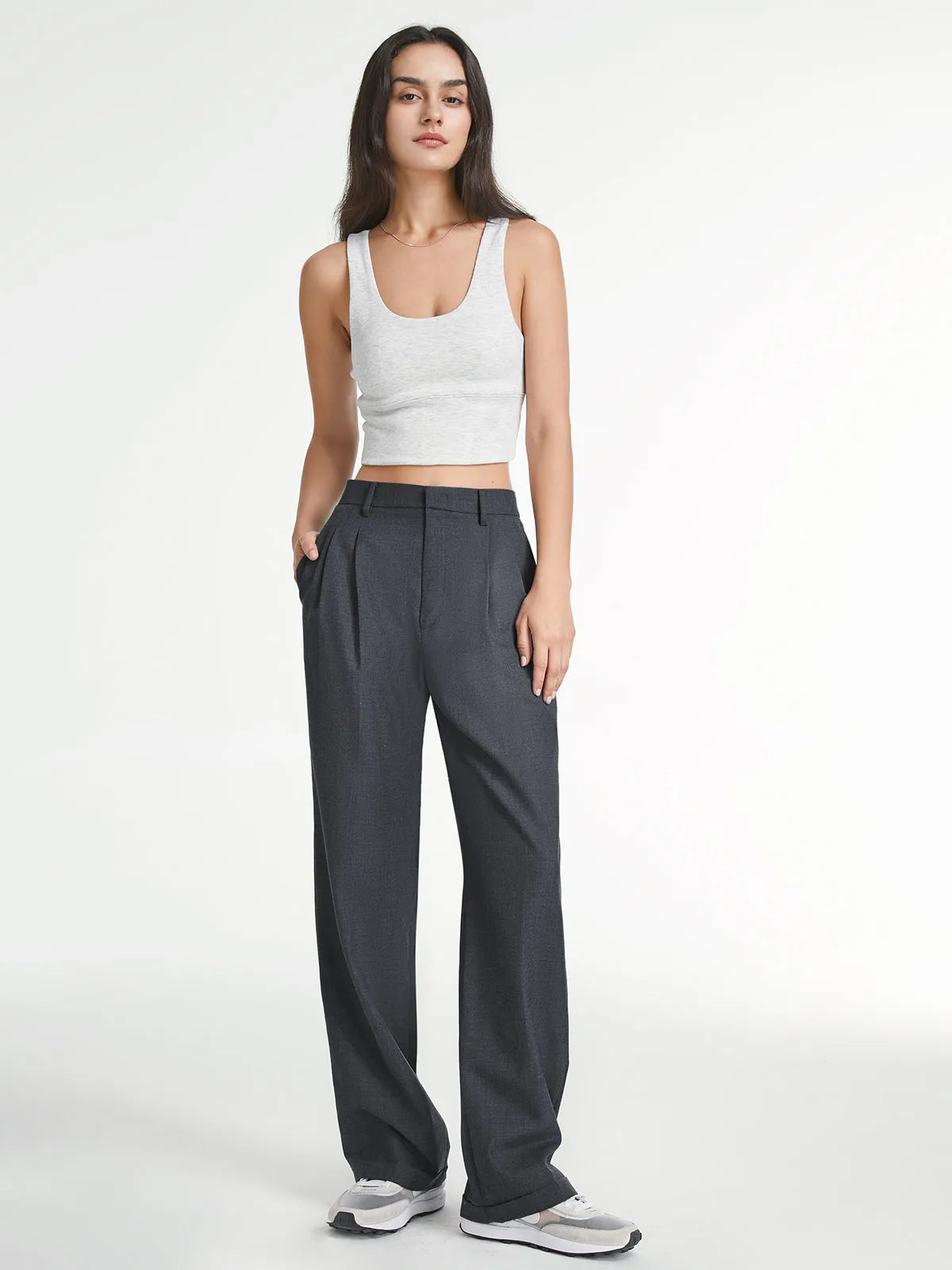 Evvie Straight Leg Suit Pants
