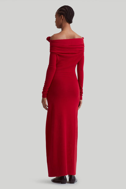 Evelyn Applique One Shoulder Maxi Dress