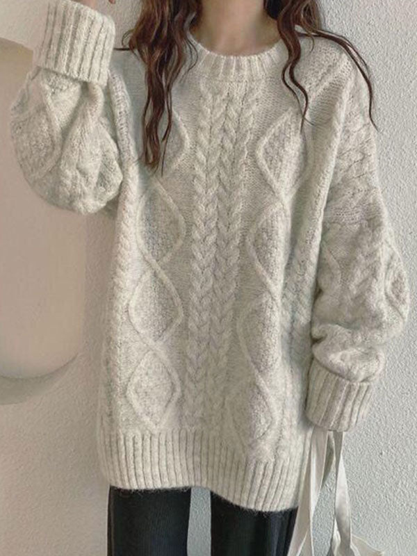 Oversized Cable Knit Jumper Sweater