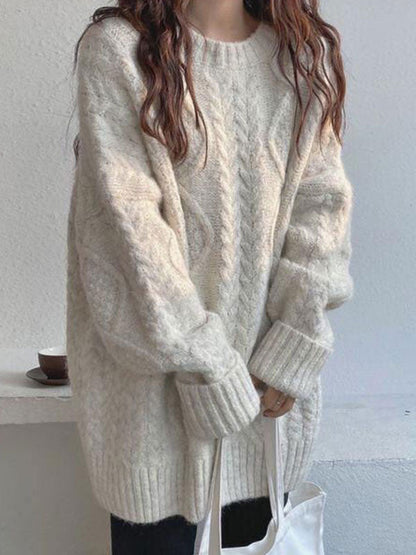 Oversized Cable Knit Jumper Sweater