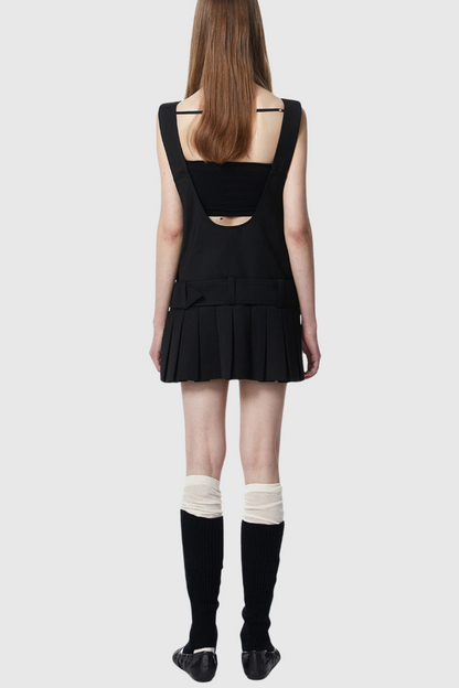 Fahri Belted Overall Mini Dress