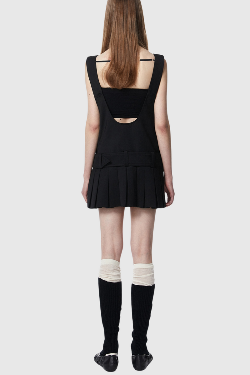 Fahri Belted Overall Mini Dress