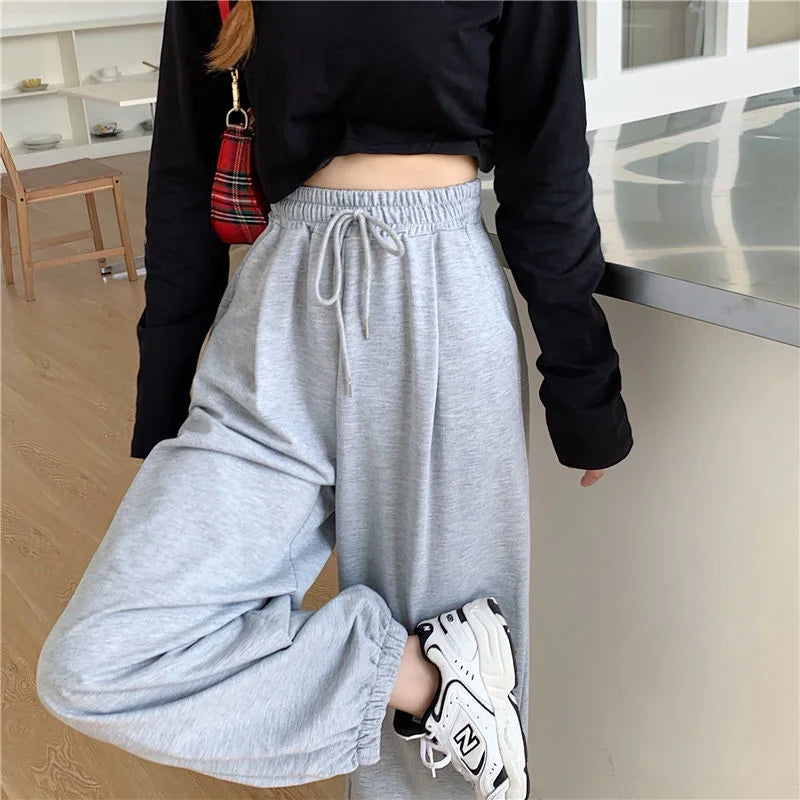 Loose Thin Gray Sporting Sweatpants