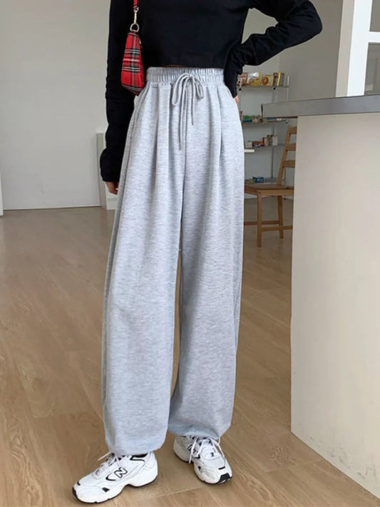 Loose Thin Gray Sporting Sweatpants