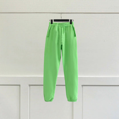Fashionable Color Cotton Jogging Sweatpants