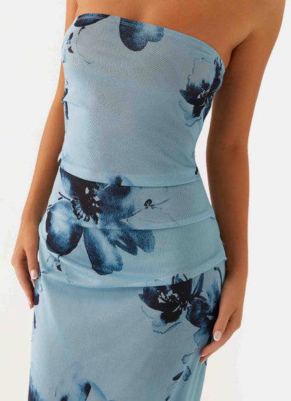 Massima Maxi Dress - Blue Black