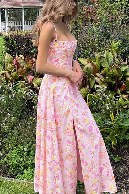 Shoulder Straps Corset A-line Dress