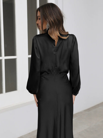 From the Source High Neck Bridal Maxi Dress - Black