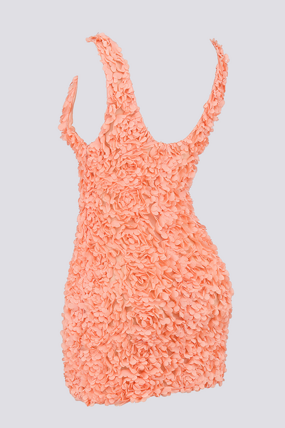 Gaëlle Plunge Neck Mini Dress