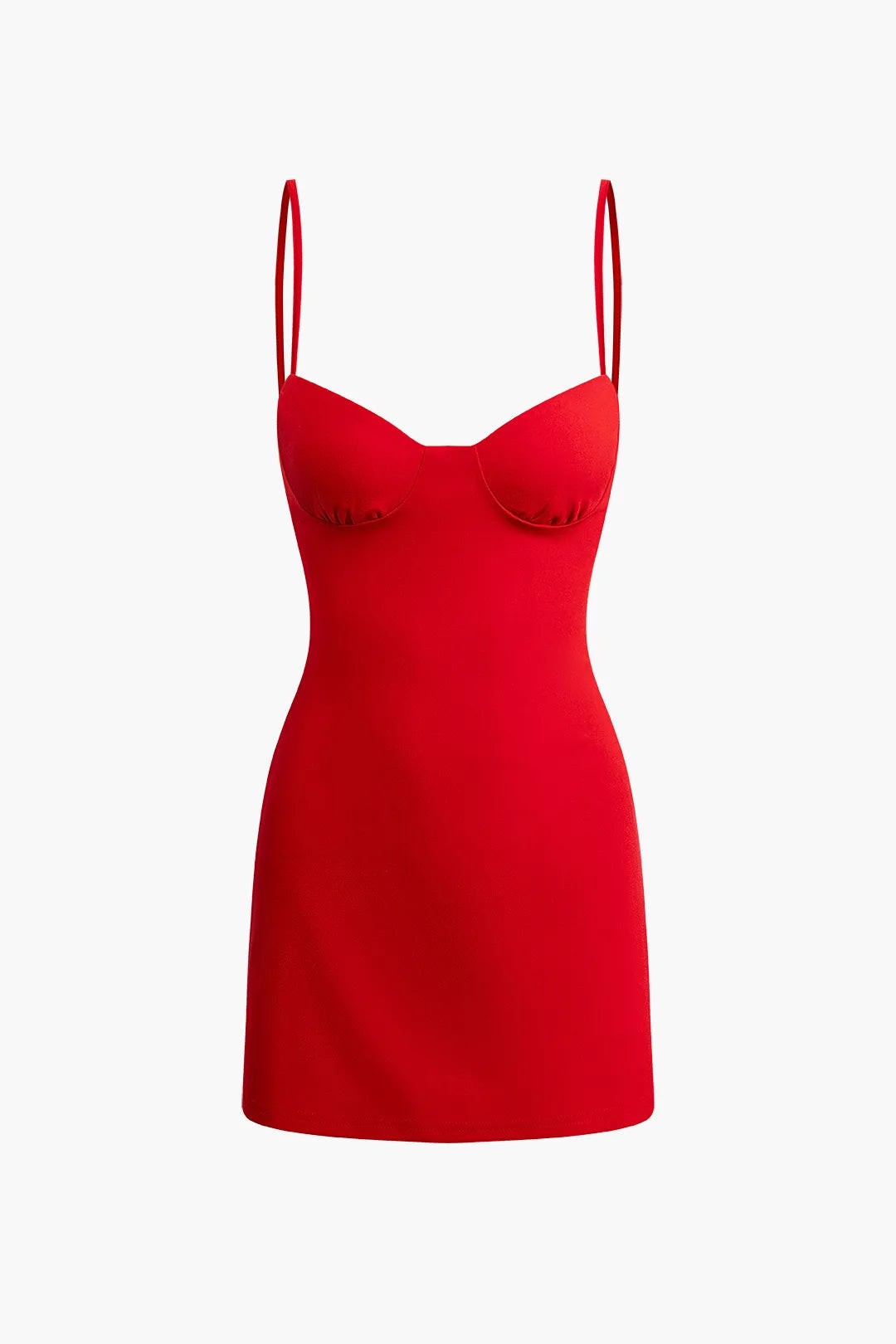 Gemma Red Bustier Slip Mini Dress