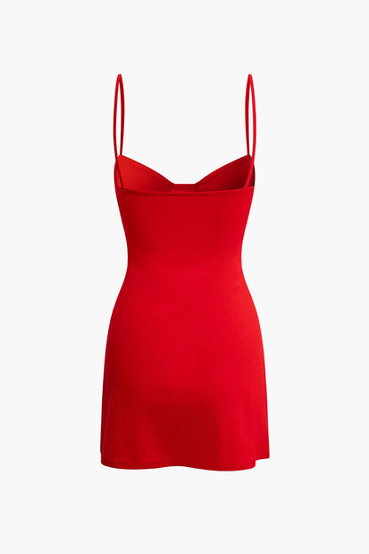 Gemma Red Bustier Slip Mini Dress
