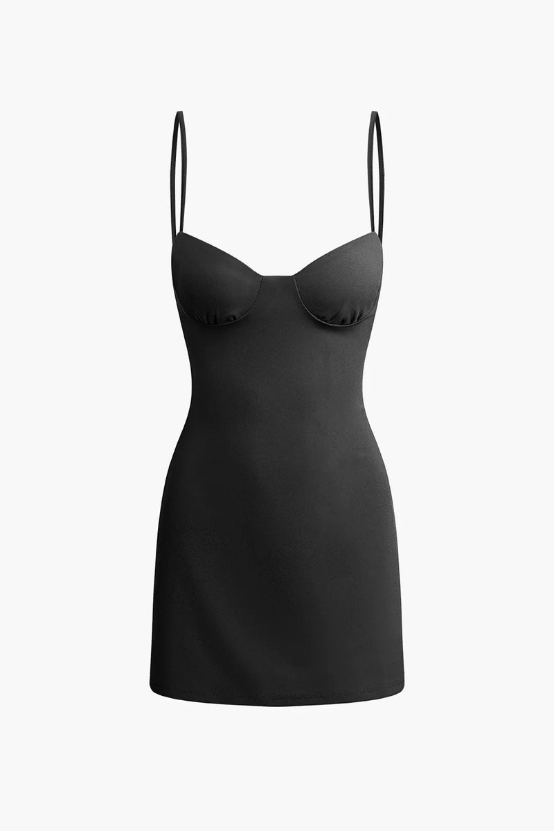 Gemma Red Bustier Slip Mini Dress