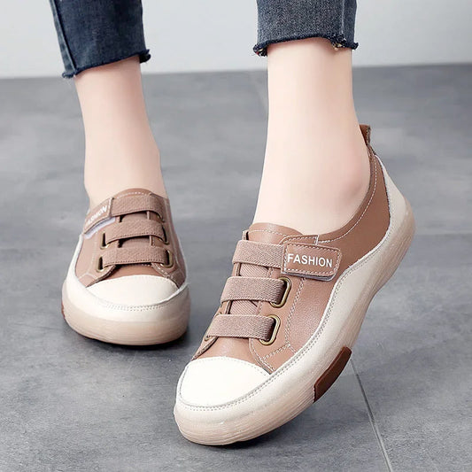 Genuine Leather Slip on Flats Moccasins Loafers Spring Autumn Shoes Shoes for Woman Sneakers Wsh4808
