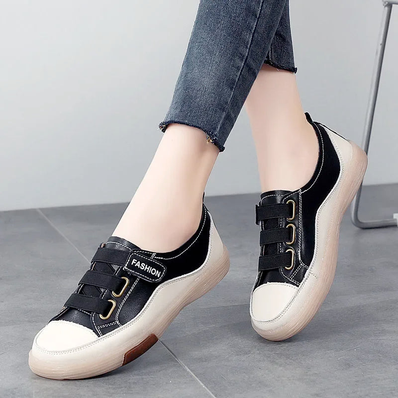 Genuine Leather Slip on Flats Moccasins Loafers Spring Autumn Shoes Shoes for Woman Sneakers Wsh4808