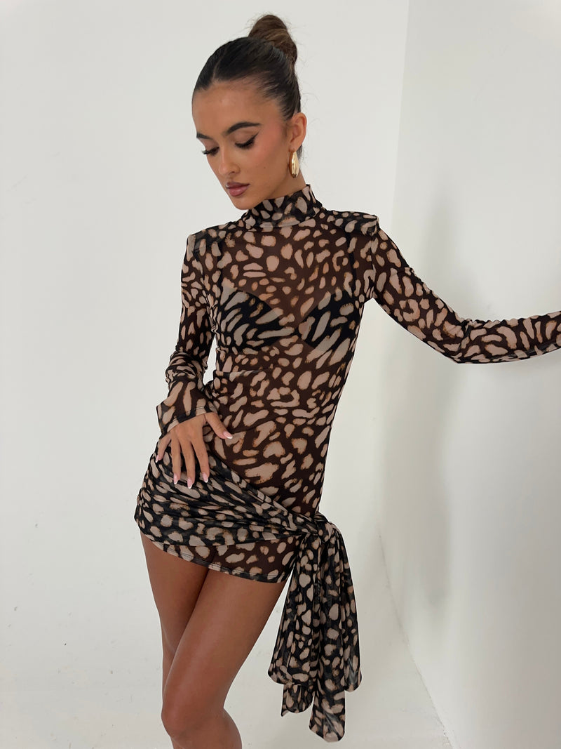 Hallie Tie Mini Dress
