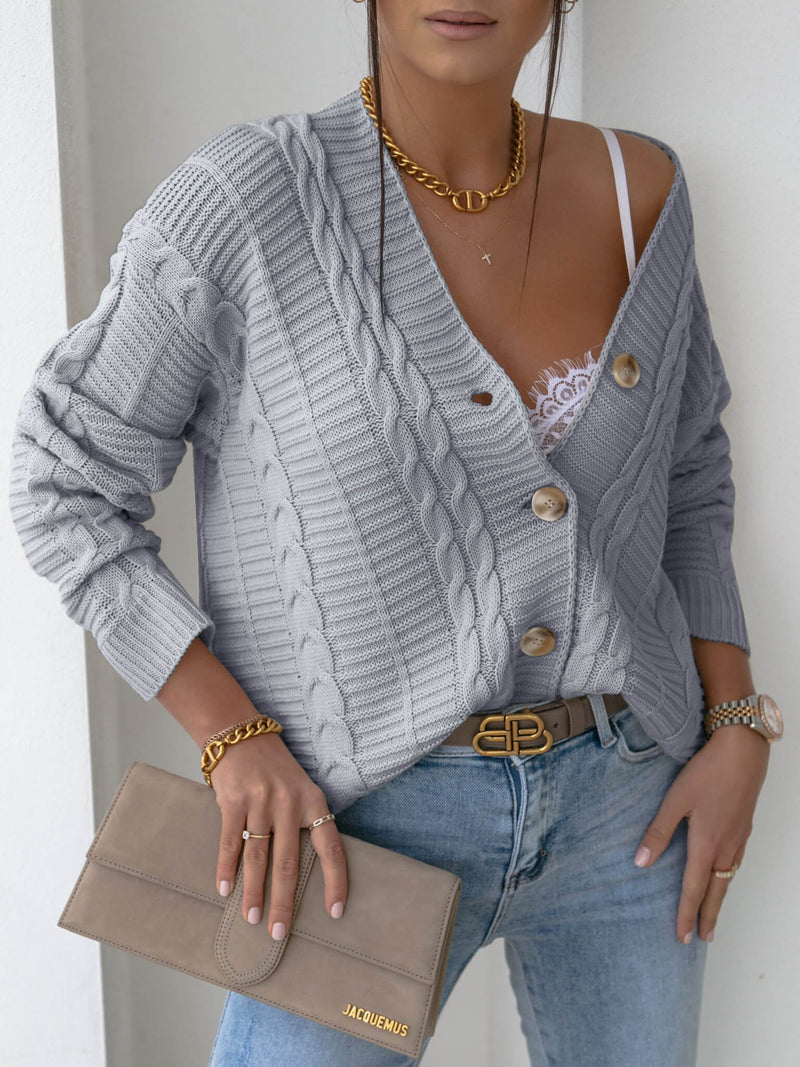 Rachael Knit Cardigan - Grey