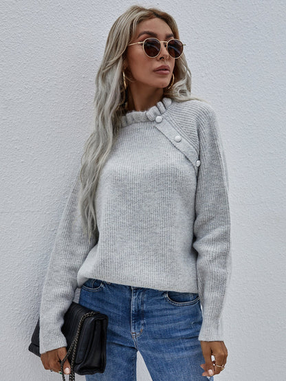 | Makedo Grey Knit Sweater