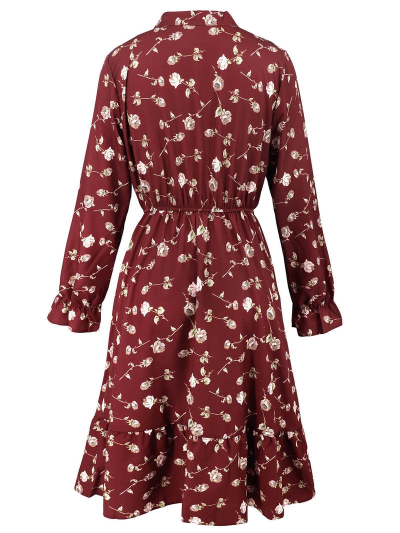 Minka Long Sleeve Midi Dress