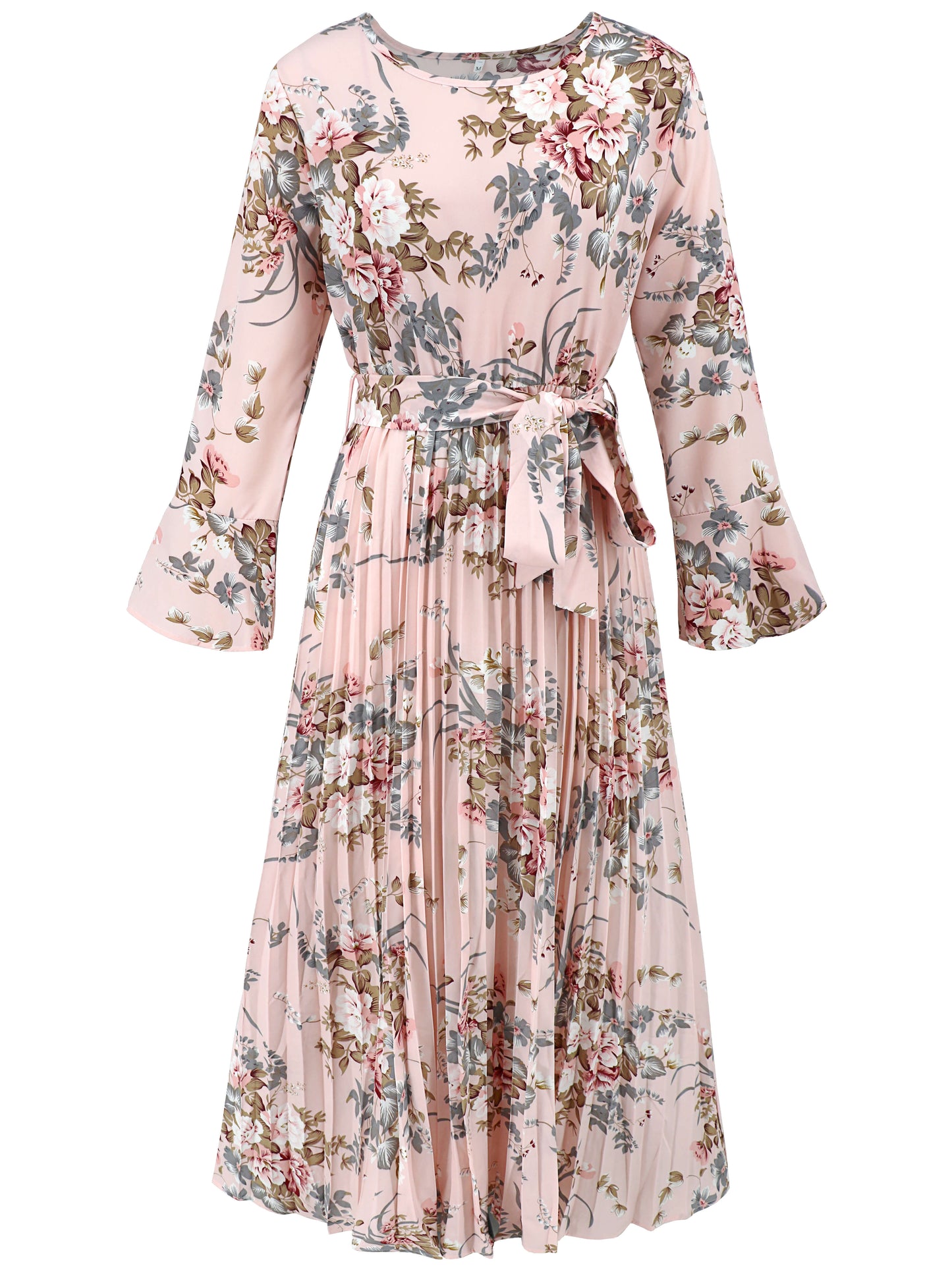 Garden Romance Plisse Maxi Dress - Pink