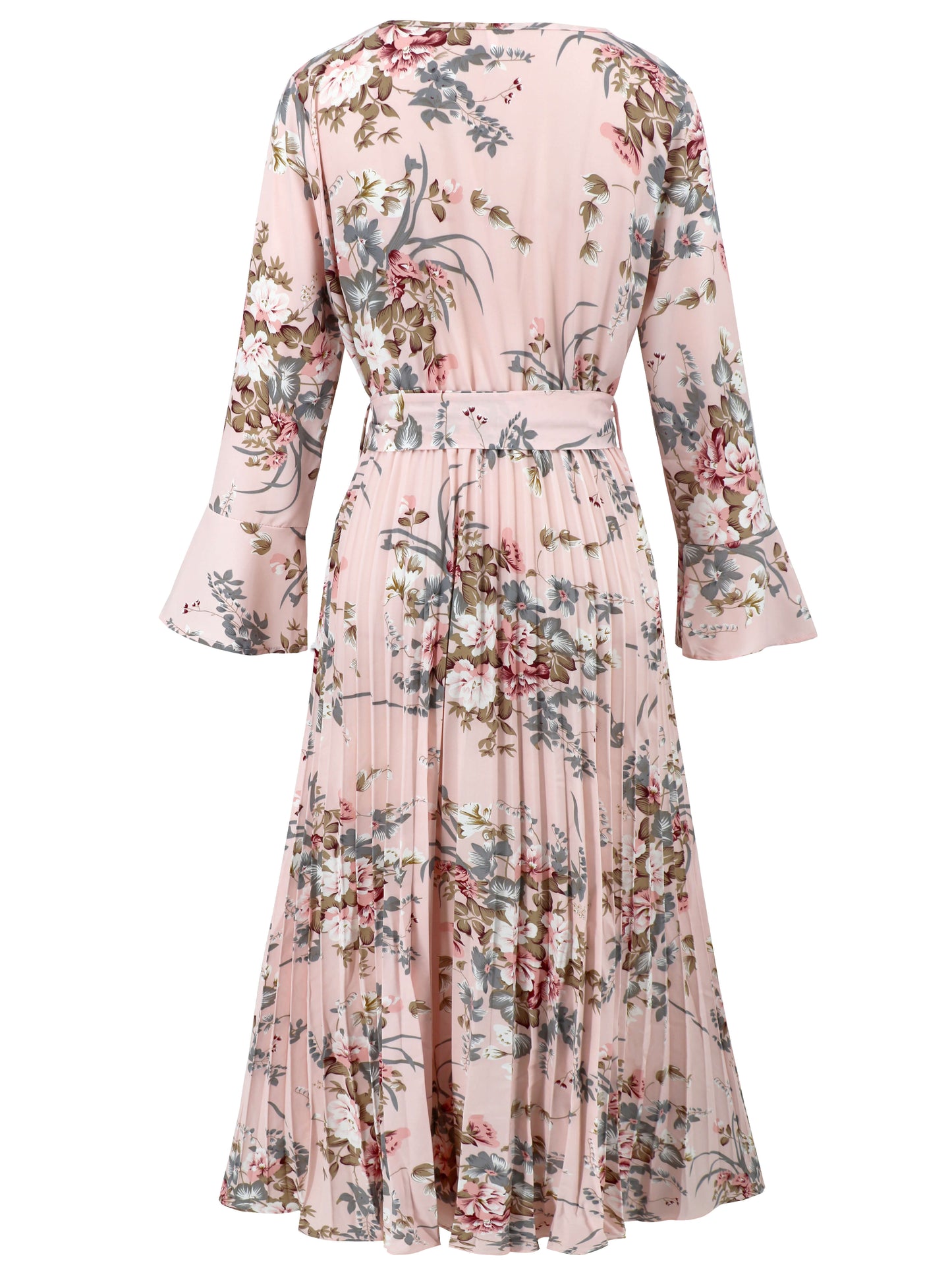 Garden Romance Plisse Maxi Dress - Pink