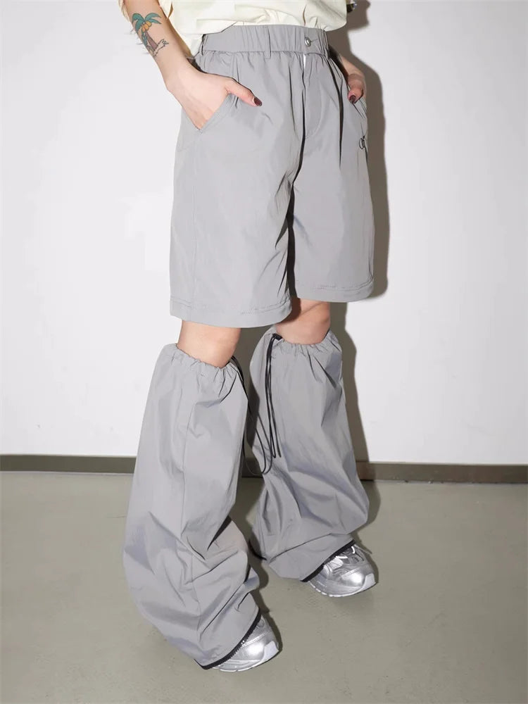 Cyber Y2k Detachable Track Harajuku Egirl Edgy Style Cargo Oversize Sweatpant