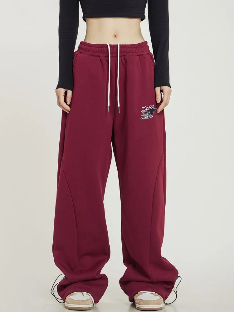 Harajuku Basic Star Sports Oversized Korean Wide Leg Pant