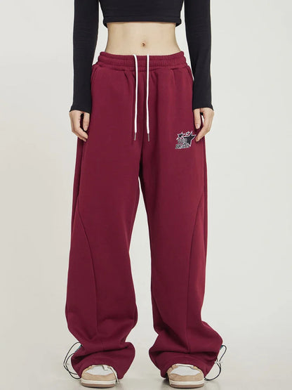 Harajuku Basic Star Sports Oversized Korean Wide Leg Pant