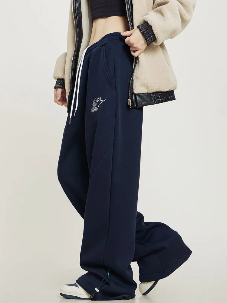 Harajuku Basic Star Sports Oversized Korean Wide Leg Pant